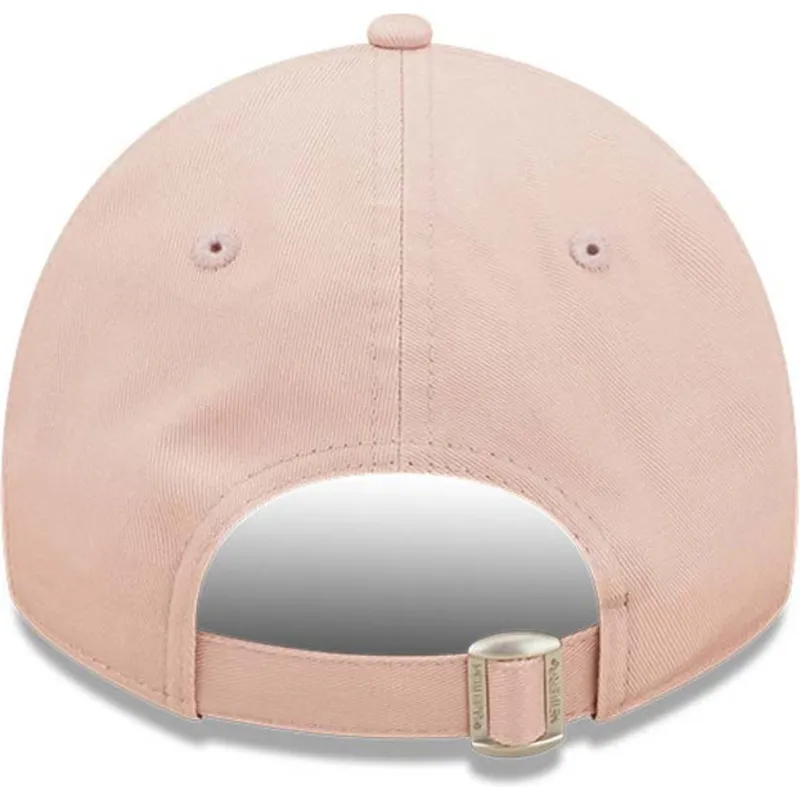 petten-gebogen-roze-verstelbaar-9twenty-league-essential-van-new-york-yankees-mlb-van-new-era