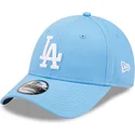 petten-gebogen-blauw-verstelbaar-9forty-league-essential-van-los-angeles-dodgers-mlb-van-new-era