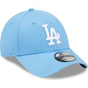 petten-gebogen-blauw-verstelbaar-9forty-league-essential-van-los-angeles-dodgers-mlb-van-new-era