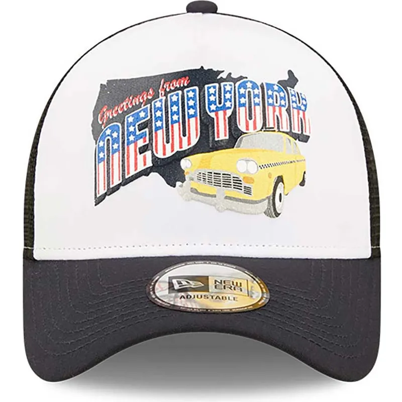 petten-gebogen-marineblauw-snapback-new-york-a-frame-us-state-wordmark-van-new-era