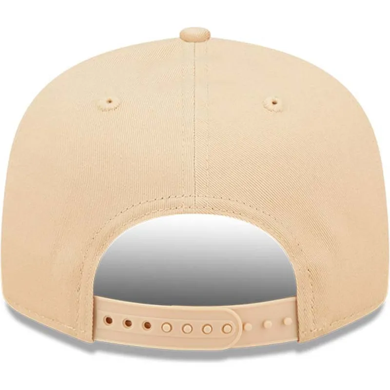 petten-plat-beige-snapback-9fifty-league-essential-van-new-york-yankees-mlb-van-new-era