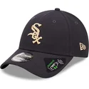 petten-gebogen-marineblauw-verstelbaar-9forty-repreve-van-chicago-white-sox-mlb-van-new-era