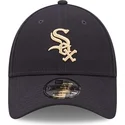 petten-gebogen-marineblauw-verstelbaar-9forty-repreve-van-chicago-white-sox-mlb-van-new-era