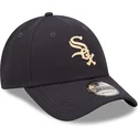 petten-gebogen-marineblauw-verstelbaar-9forty-repreve-van-chicago-white-sox-mlb-van-new-era