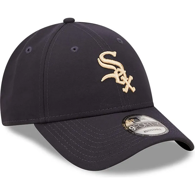 petten-gebogen-marineblauw-verstelbaar-9forty-repreve-van-chicago-white-sox-mlb-van-new-era