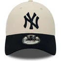 petten-gebogen-beige-verstelbaar-9forty-van-new-york-yankees-mlb-van-new-era