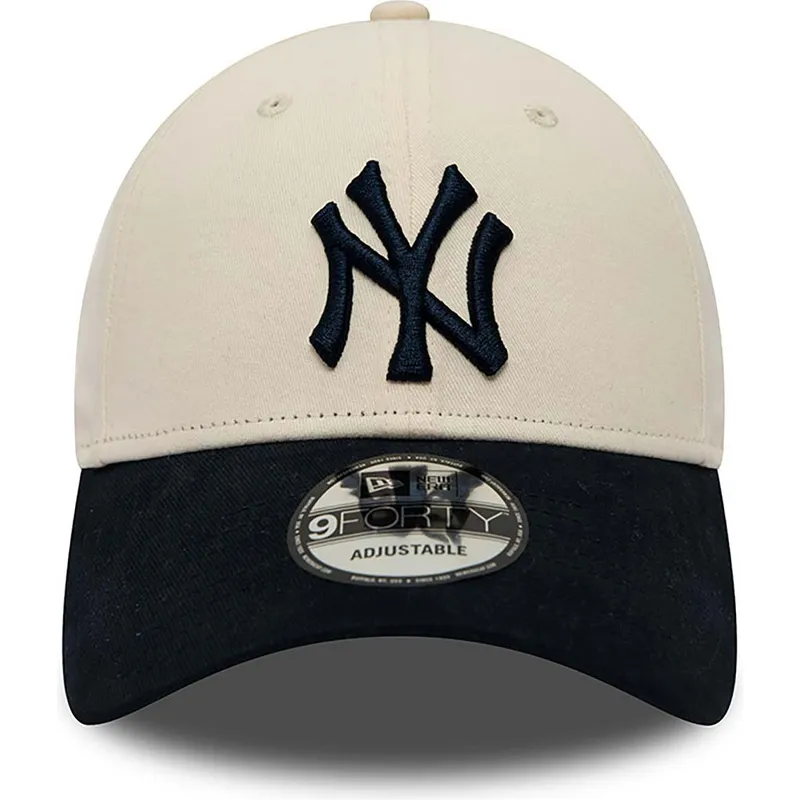 petten-gebogen-beige-verstelbaar-9forty-van-new-york-yankees-mlb-van-new-era