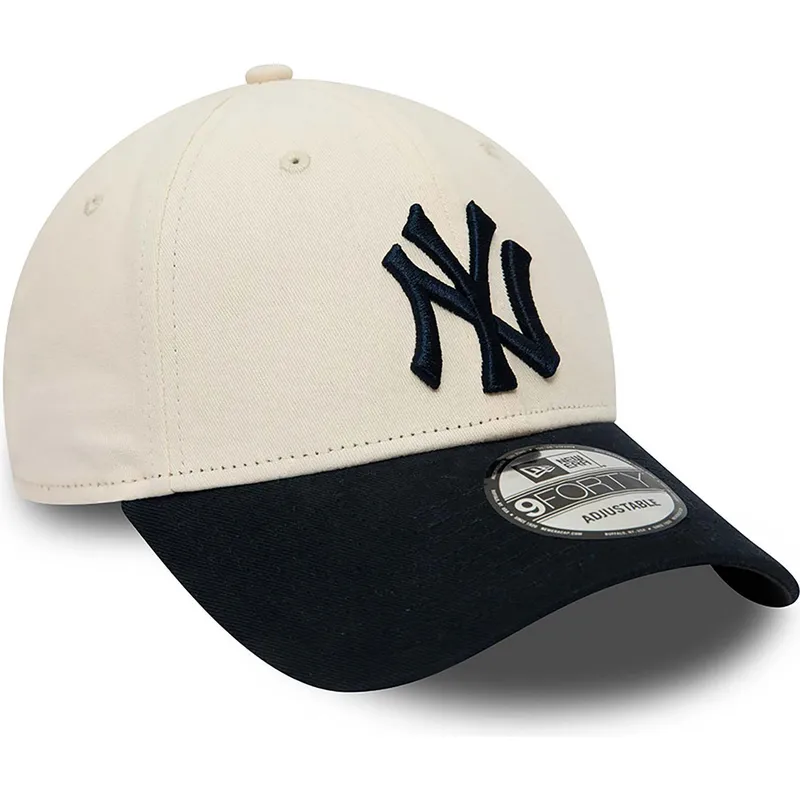 petten-gebogen-beige-verstelbaar-9forty-van-new-york-yankees-mlb-van-new-era