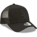 petten-gebogen-zwart-snapback-a-frame-tonal-mesh-van-chicago-white-sox-mlb-van-new-era