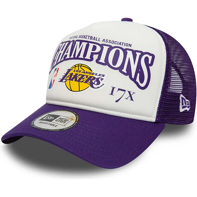 petten-gebogen-paars-snapback-a-frame-league-champions-van-los-angeles-lakers-nba-van-new-era