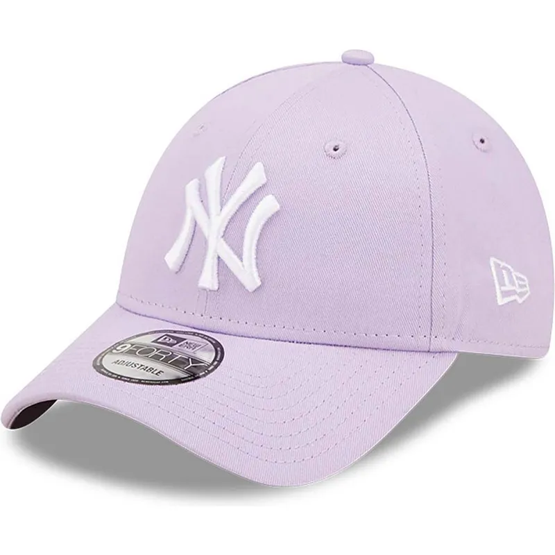 petten-gebogen-paars-verstelbaar-9forty-league-essential-van-new-york-yankees-mlb-van-new-era
