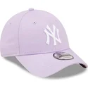 petten-gebogen-paars-verstelbaar-9forty-league-essential-van-new-york-yankees-mlb-van-new-era