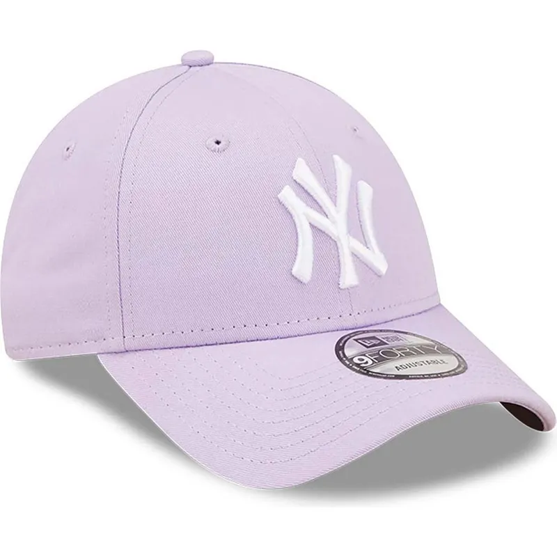 petten-gebogen-paars-verstelbaar-9forty-league-essential-van-new-york-yankees-mlb-van-new-era