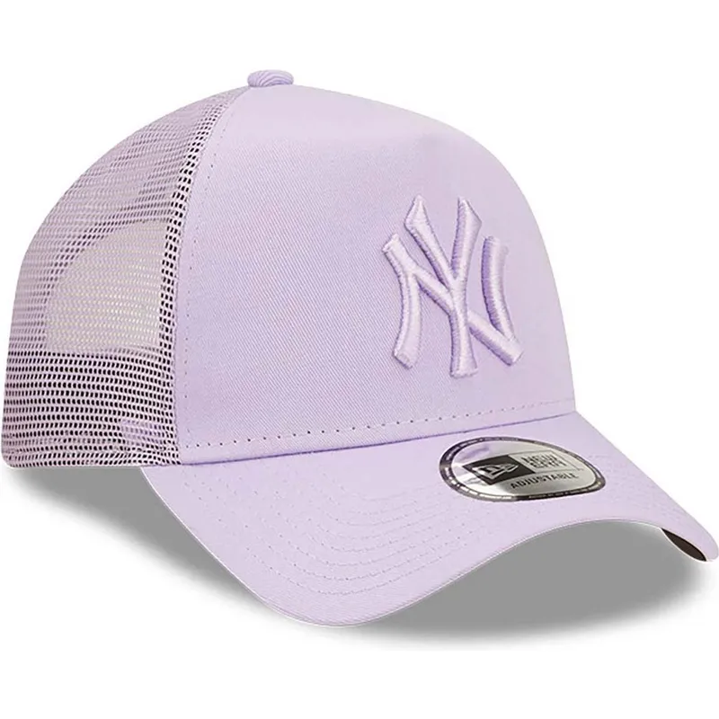 petten-gebogen-paars-snapback-a-frame-tonal-mesh-van-new-york-yankees-mlb-van-new-era
