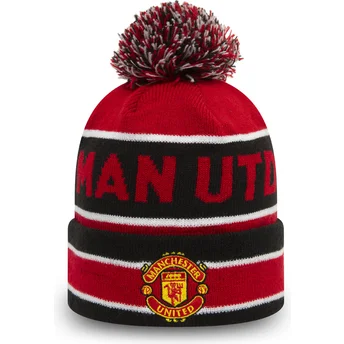 Mutsen pompon rood Cuff Jake van Manchester United Football Club Premier League van New Era