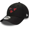 petten-gebogen-zwart-verstelbaar-9forty-print-infill-van-chicago-bulls-nba-van-new-era