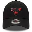 petten-gebogen-zwart-verstelbaar-9forty-print-infill-van-chicago-bulls-nba-van-new-era