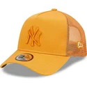 petten-gebogen-oranje-snapback-a-frame-tonal-mesh-van-new-york-yankees-mlb-van-new-era