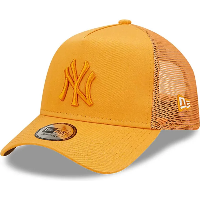 petten-gebogen-oranje-snapback-a-frame-tonal-mesh-van-new-york-yankees-mlb-van-new-era petten-gebogen-oranje-snapback-a-frame-tonal-mesh-van-new-york-yankees-mlb-van-new-era
