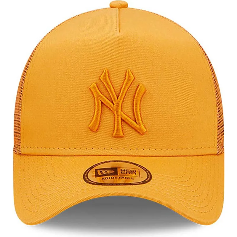 petten-gebogen-oranje-snapback-a-frame-tonal-mesh-van-new-york-yankees-mlb-van-new-era petten-gebogen-oranje-snapback-a-frame-tonal-mesh-van-new-york-yankees-mlb-van-new-era