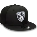 petten-plat-zwart-snapback-9fifty-print-infill-van-brooklyn-nets-nba-van-new-era