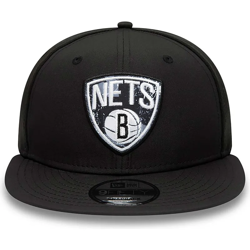 petten-plat-zwart-snapback-9fifty-print-infill-van-brooklyn-nets-nba-van-new-era