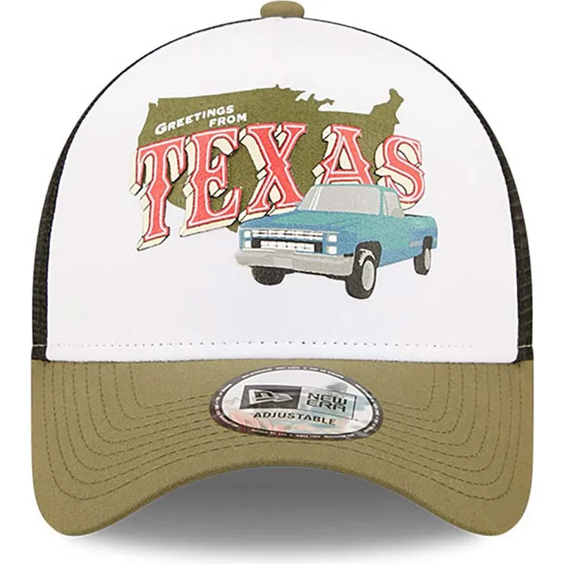 petten-gebogen-groen-snapback-texas-a-frame-us-state-wordmark-van-new-era