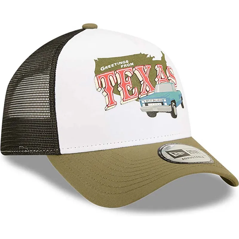 petten-gebogen-groen-snapback-texas-a-frame-us-state-wordmark-van-new-era