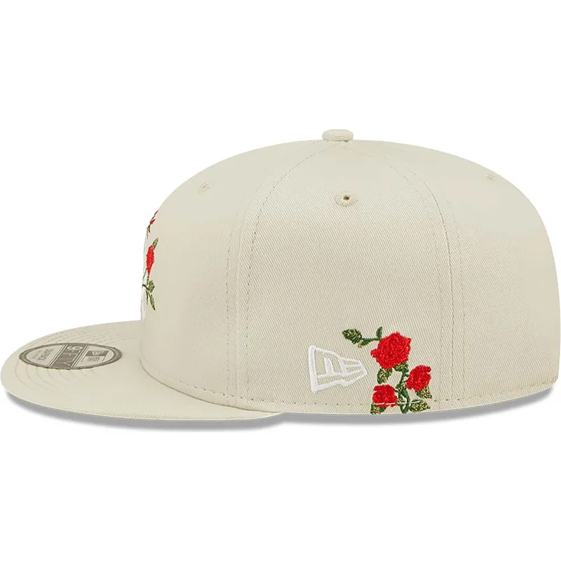 petten-plat-beige-snapback-9fifty-flower-van-chicago-white-sox-mlb-van-new-era petten-plat-beige-snapback-9fifty-flower-van-chicago-white-sox-mlb-van-new-era