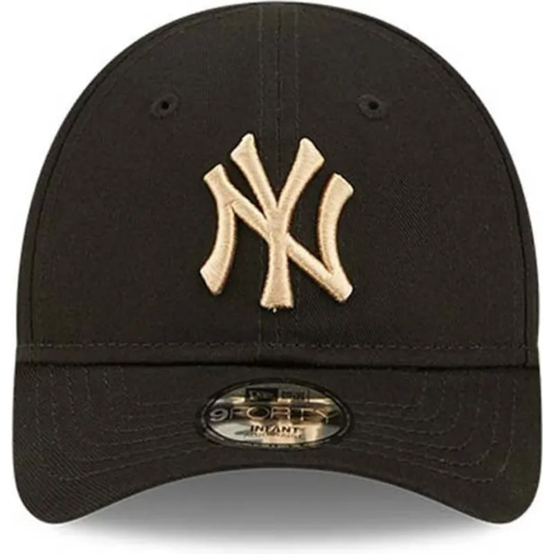 petten-gebogen-zwart-verstelbaar-voor-kinderen-9forty-league-essential-van-new-york-yankees-mlb-van-new-era