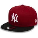 petten-plat-rood-snapback-9fifty-colour-block-van-new-york-yankees-mlb-van-new-era