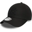 petten-gebogen-zwart-verstelbaar-voor-kinderen-9forty-league-essential-van-new-york-yankees-mlb-van-new-era