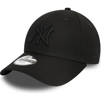 Petten gebogen zwart verstelbaar voor kinderen 9FORTY League Essential van New York Yankees MLB van New Era