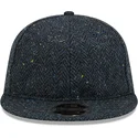 petten-plat-marineblauw-verstelbaar-9fifty-tweed-van-new-era