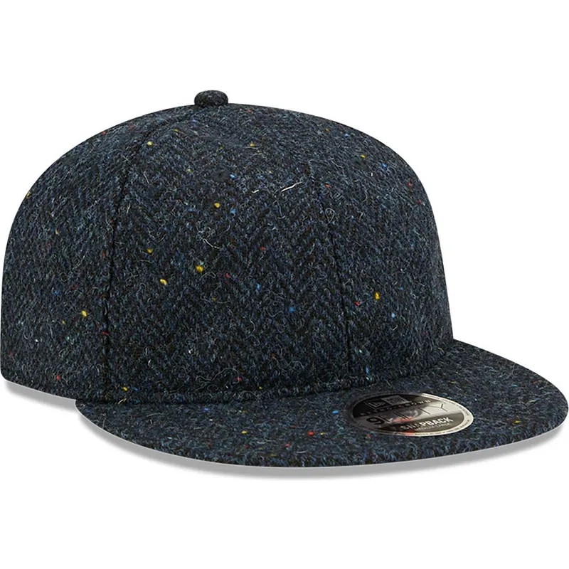 petten-plat-marineblauw-verstelbaar-9fifty-tweed-van-new-era