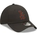 petten-gebogen-zwart-verstelbaar-9forty-team-outline-van-los-angeles-dodgers-mlb-van-new-era