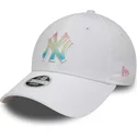 petten-gebogen-wit-verstelbaar-multicolor-9forty-ombre-infill-van-new-york-yankees-mlb-van-new-era