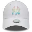 petten-gebogen-wit-verstelbaar-multicolor-9forty-ombre-infill-van-new-york-yankees-mlb-van-new-era