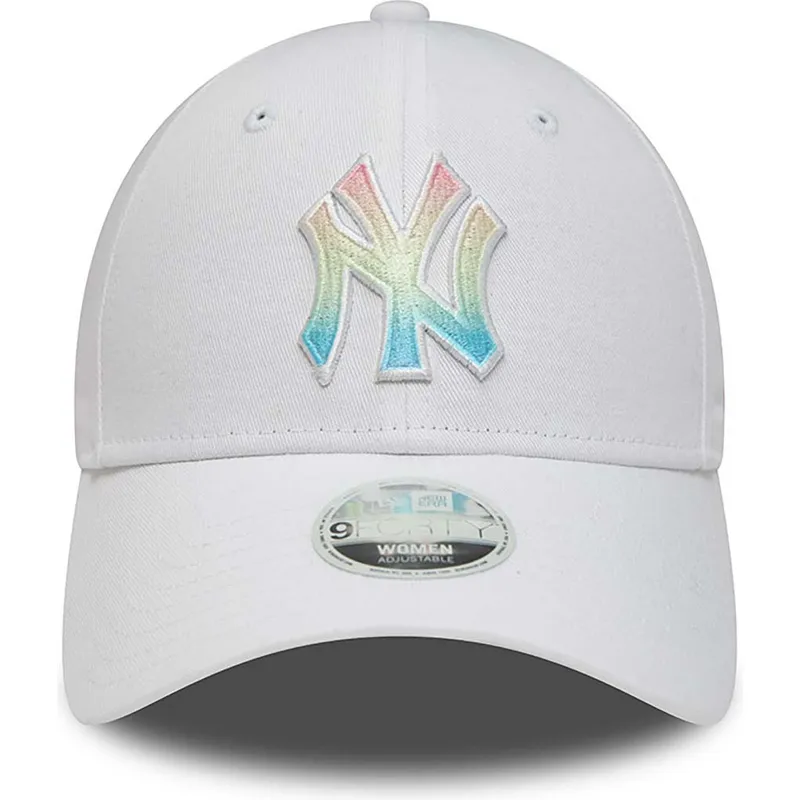 petten-gebogen-wit-verstelbaar-multicolor-9forty-ombre-infill-van-new-york-yankees-mlb-van-new-era