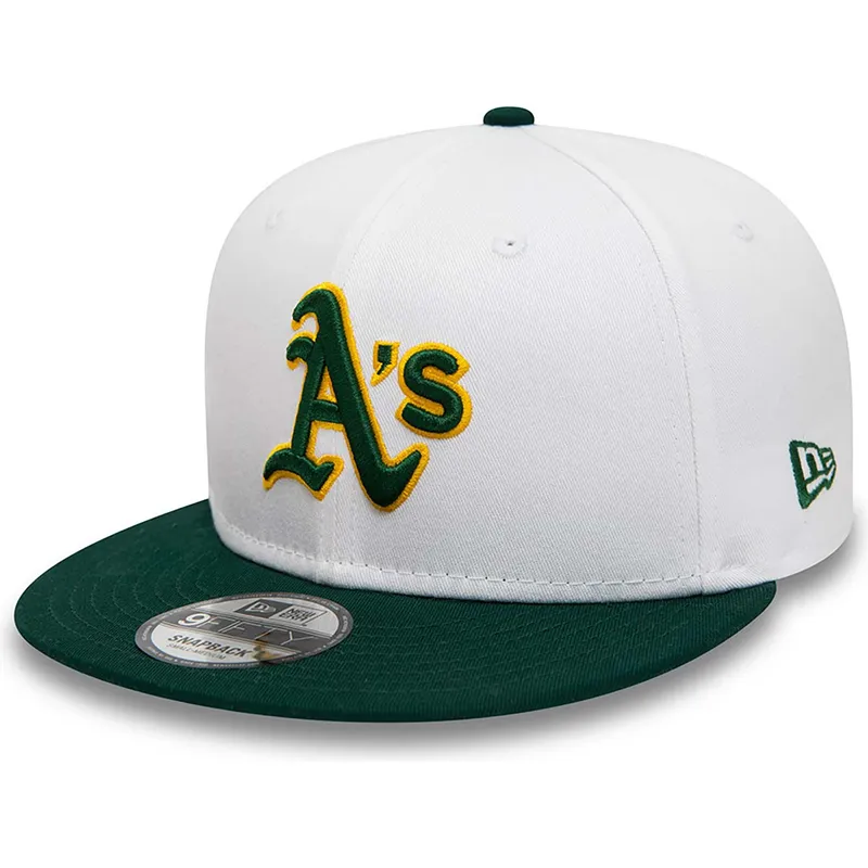 petten-plat-wit-snapback-rickey-henderson-9fifty-crown-patches-van-oakland-athletics-mlb-van-new-era