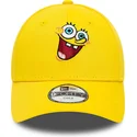 petten-gebogen-geel-verstelbaar-voor-kinderen-9forty-van-spongebob-spongebob-van-new-era