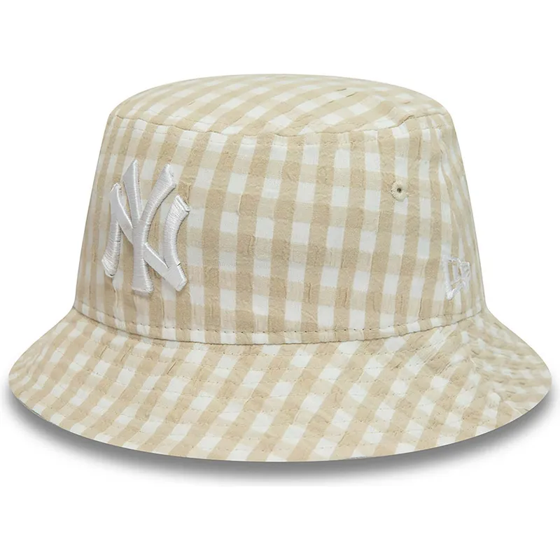 emmer-beige-tapered-gingham-van-new-era
