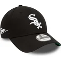 petten-gebogen-zwart-verstelbaar-9forty-team-side-patch-van-chicago-white-sox-mlb-van-new-era