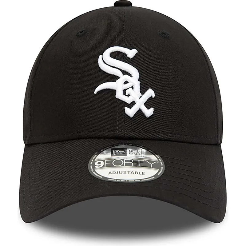 petten-gebogen-zwart-verstelbaar-9forty-team-side-patch-van-chicago-white-sox-mlb-van-new-era
