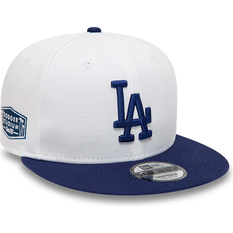 petten-plat-wit-snapback-9fifty-crown-patches-van-los-angeles-dodgers-mlb-van-new-era