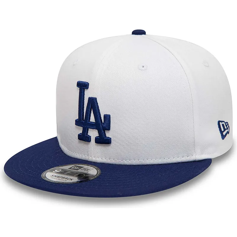 petten-plat-wit-snapback-9fifty-crown-patches-van-los-angeles-dodgers-mlb-van-new-era