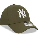 petten-gebogen-groen-verstelbaar-9forty-diamond-era-van-new-york-yankees-mlb-van-new-era
