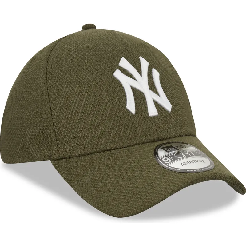 petten-gebogen-groen-verstelbaar-9forty-diamond-era-van-new-york-yankees-mlb-van-new-era petten-gebogen-groen-verstelbaar-9forty-diamond-era-van-new-york-yankees-mlb-van-new-era