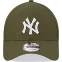 petten-gebogen-groen-verstelbaar-9forty-diamond-era-van-new-york-yankees-mlb-van-new-era