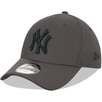 Petten gebogen grijs verstelbaar 9FORTY Diamond Era van New York Yankees MLB van New Era